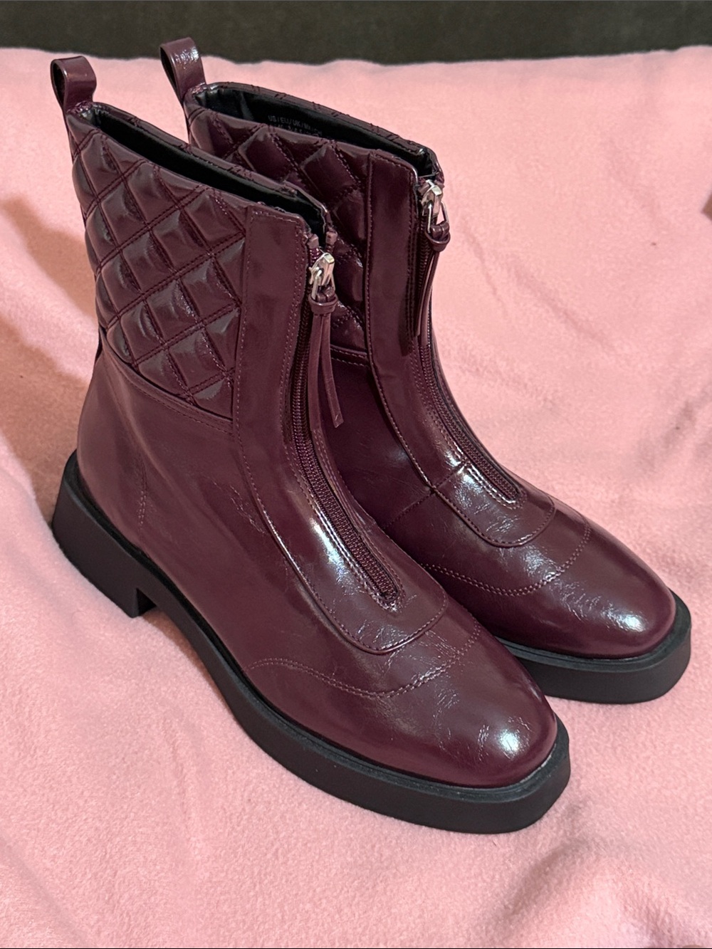Kenneth Cole Reaction Quilted Front-Zip Ankle Boot